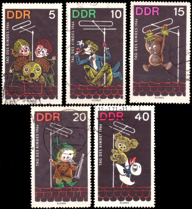 Briefmarken: DDR 1964 Mi.Nr. 1025-1029, Tag des Kindes, Gestempelt