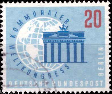 Briefmarken Berlin 1959 Mi.Nr. 187-190, Kommunaler Weltkongress. Gestempelt