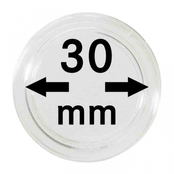 Lindner Münzkapseln Innen-Ø 30 mm, 10er-Packung