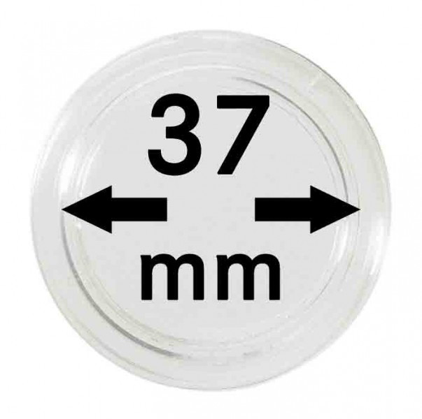 Lindner Münzkapseln Innen-Ø 37 mm, 10er-Packung