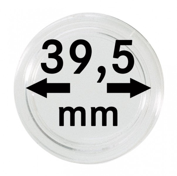 Lindner Münzkapseln Innen-Ø 39,5 mm, 10er-Packung