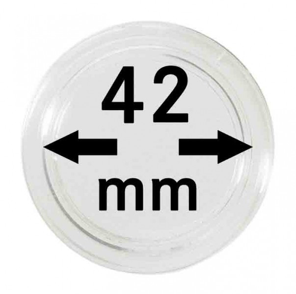 Lindner Münzkapseln Innen-Ø 42 mm, 10er-Packung