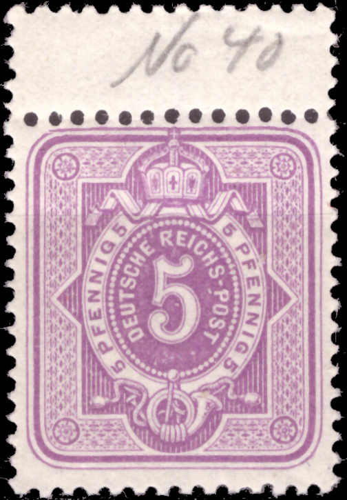 Briefmarken Deutsches Reich 1880, Mi.Nr. 40 II, Freimarken: Ziffer/ Adler, Postfrisch - BPP-Geprüft