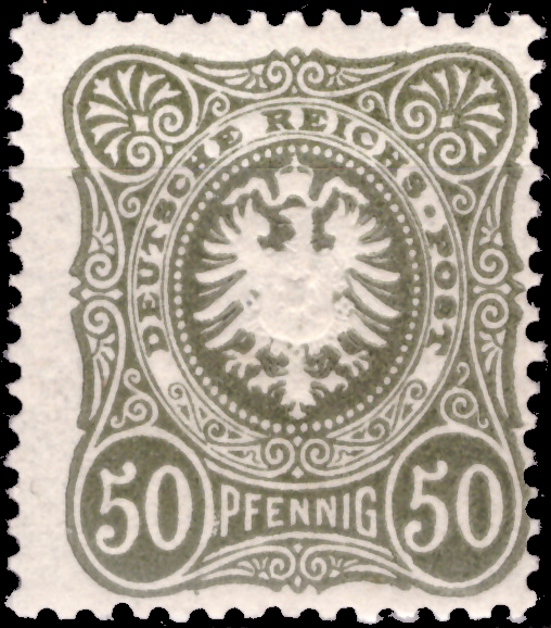 Briefmarken Deutsches Reich 1880, Mi.Nr. 44b b, Freimarken: Ziffer/ Adler, Postfrisch - BPP-Geprüft