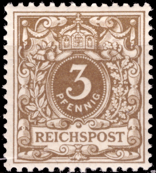 Briefmarken Deutsches Reich 1889, Mi.Nr. 45a, Freimarken: Krone/ Adler, Postfrisch - Geprüft