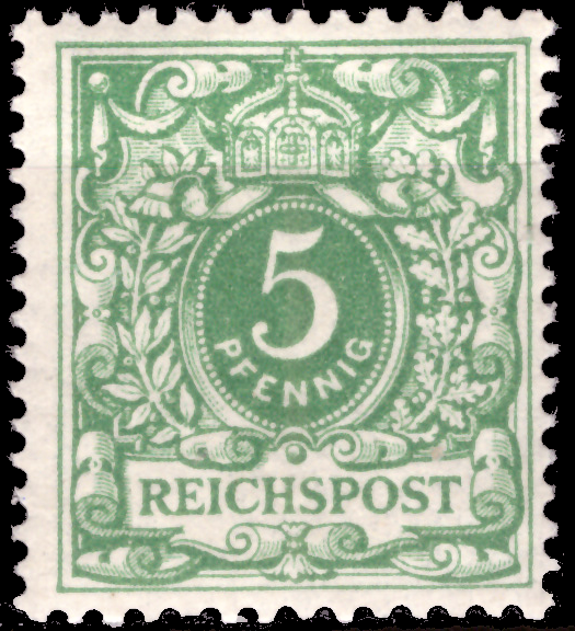 Briefmarken Deutsches Reich 1889, Mi.Nr. 46b, Freimarken: Krone/ Adler, Postfrisch