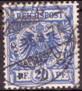 Briefmarken Deutsches Reich 1889, Mi.Nr. 48b, Freimarken: Krone/ Adler, Gestempelt