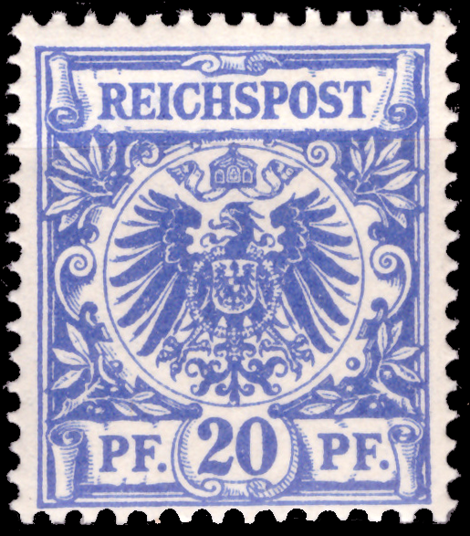 Briefmarken Deutsches Reich 1889, Mi.Nr. 48d, Freimarken: Krone/ Adler, Postfrisch