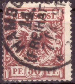 Briefmarken Deutsches Reich 1889, Mi.Nr. 50a, Freimarken: Krone/ Adler, Gestempelt