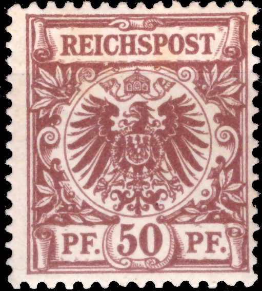 Briefmarken Deutsches Reich 1889, Mi.Nr. 50d, Freimarken: Krone/ Adler, Postfrisch