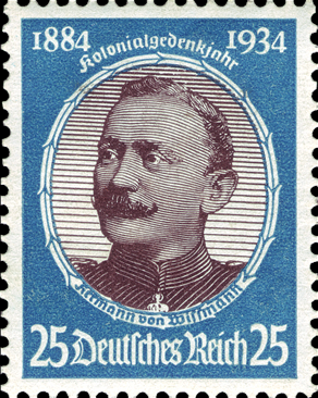 Briefmarken: Deutsches Reich 1934, Nr. 543, Deutsche Kolonialforscher, Postfrisch