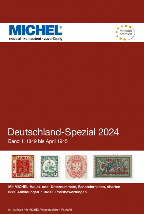 MICHEL Deutschland-Spezial Katalog 2024 - Band 1