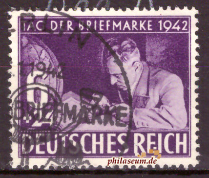 Briefmarken Deutsches Reich 1942, Mi.Nr. 811, Tag der Briefmarke, Gestempelt