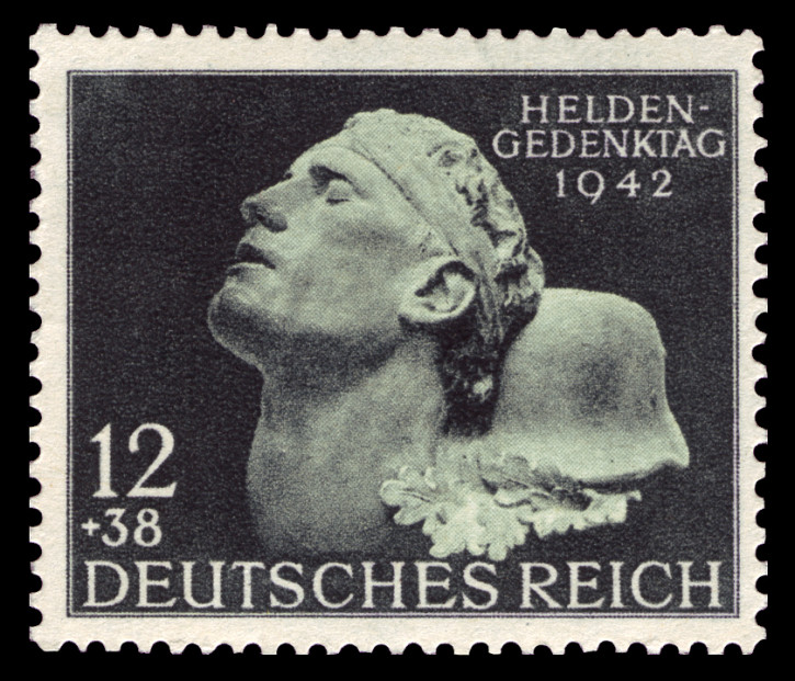 Briefmarken Deutsches Reich 1942, Mi.Nr. 812, Heldengedenktag , Postfrisch