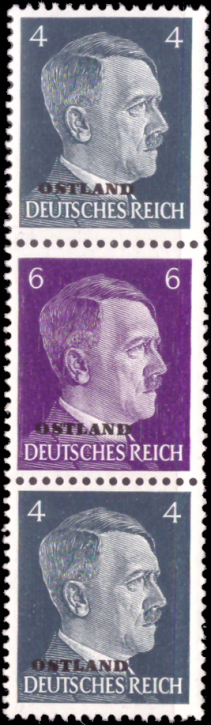 Briefmarken Ostland 1941, Zd-MiNr. S 2, Zusammendruck (aus Automatenrolle), Postfrisch