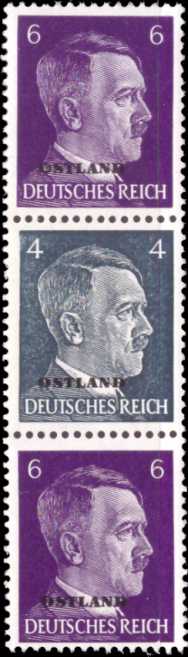 Briefmarken Ostland 1941, Zd-MiNr. S 4, Zusammendruck (aus Automatenrolle), Postfrisch