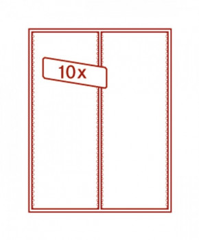 LINDNER Sammelbox RAUCHGLAS mit 2 flexibel unterteilbaren Fächern 105 x 280 x 29 mm