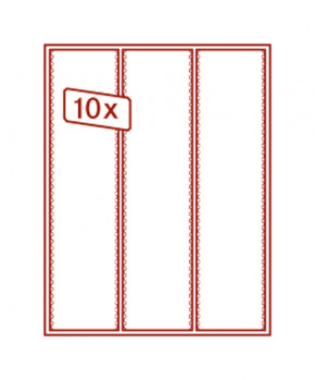 LINDNER Sammelbox RAUCHGLAS mit 3 flexibel unterteilbaren Fächern 65 x 280 x 29 mm