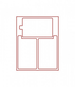 LINDNER Sammelbox RAUCHGLAS mit 3 rechteckigen Fächern 160 x 100 x 29 mm