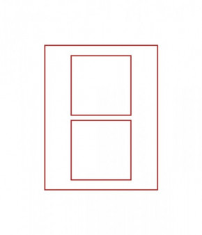 LINDNER d-Box STANDARD mit 2 quadratischen Fächern 125 x 125 mm für Münzen/Medaillen und sonstige Sammelobjekte