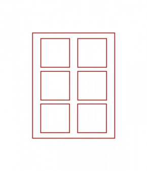 LINDNER d-Box STANDARD mit 6 quadratischen Fächern 85 x 85 mm für Münzen/Medaillen und sonstige Sammelobjekte